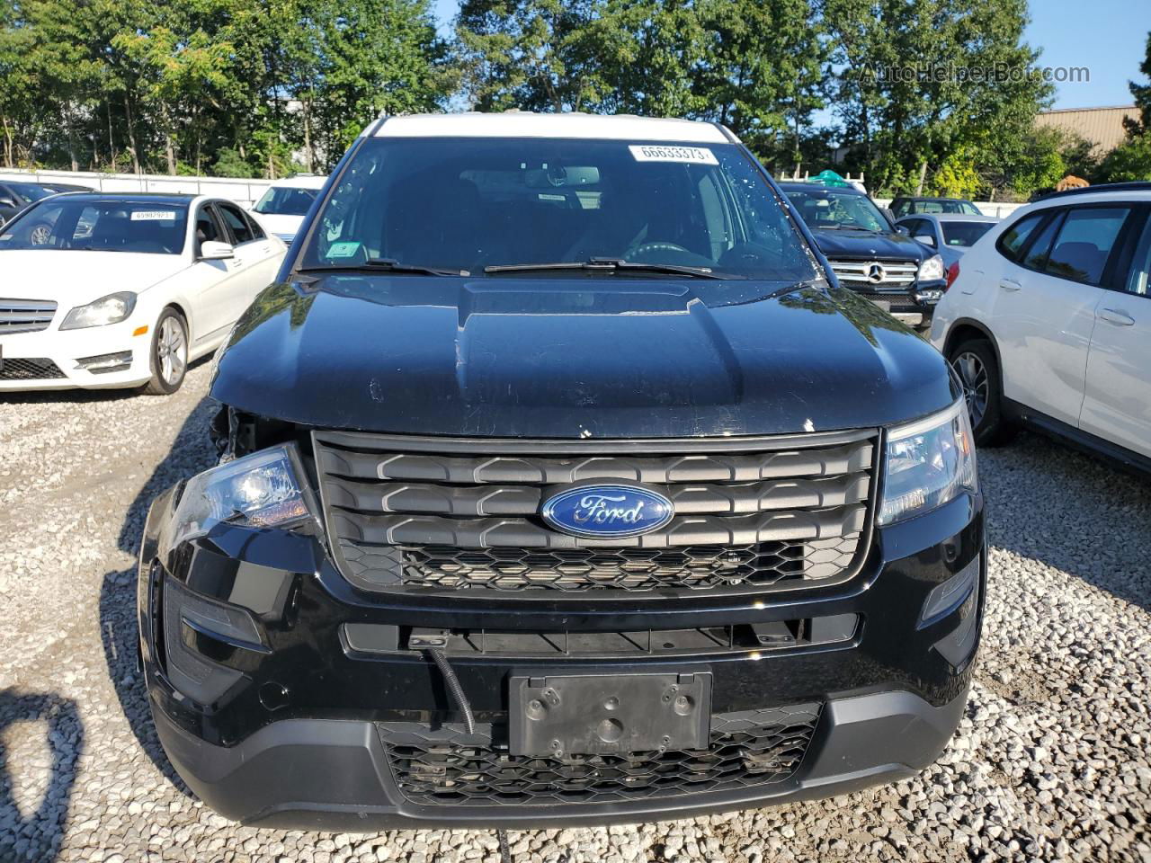 2018 Ford Explorer Police Interceptor Two Tone vin: 1FM5K8AR9JGC17711