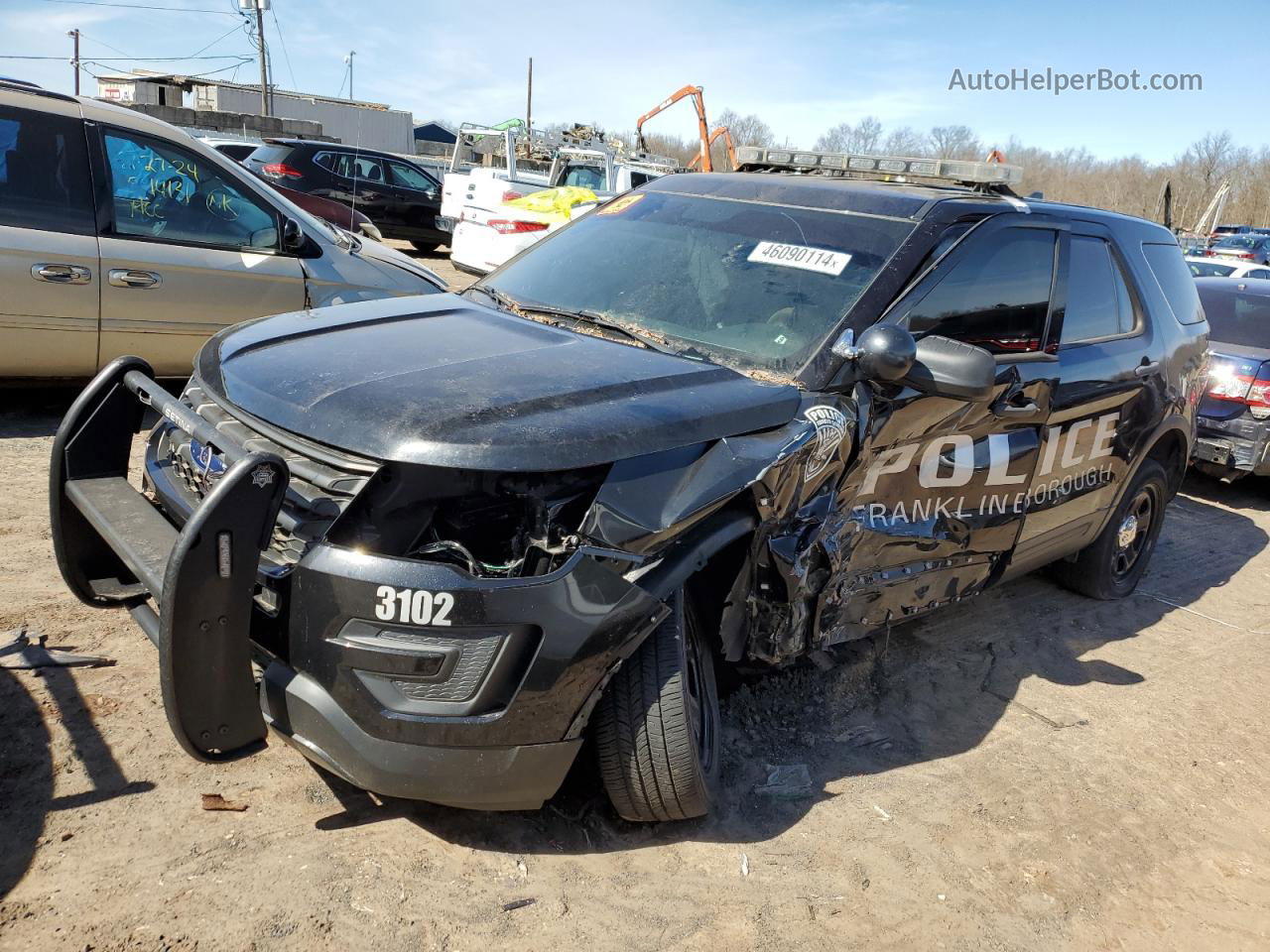 2018 Ford Explorer Police Interceptor Black vin: 1FM5K8AR9JGC44620