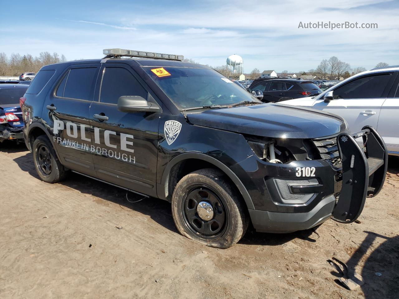 2018 Ford Explorer Police Interceptor Черный vin: 1FM5K8AR9JGC44620