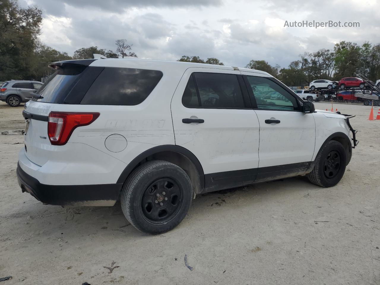 2016 Ford Explorer Police Interceptor Белый vin: 1FM5K8ARXGGC72726