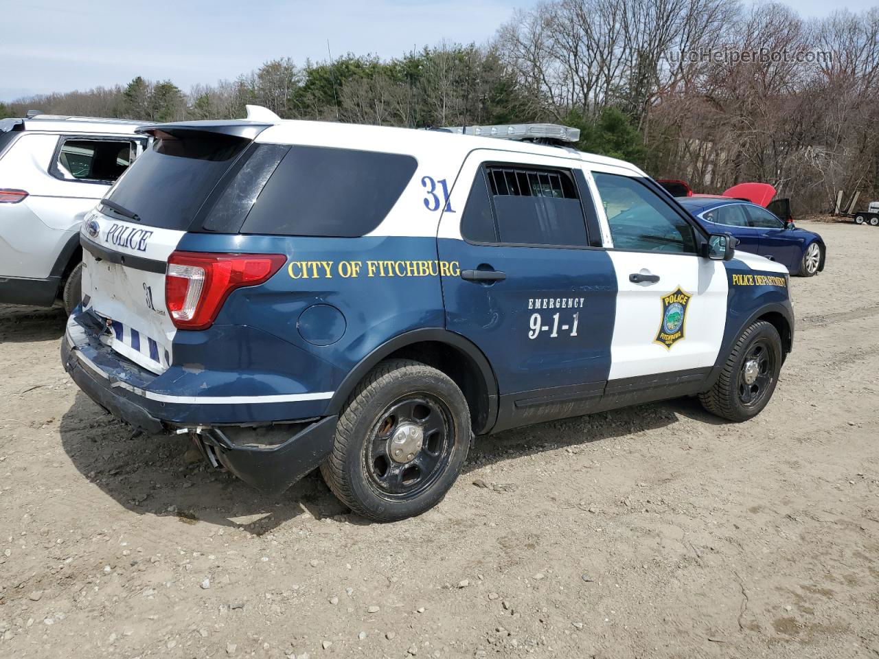 2017 Ford Explorer Police Interceptor Two Tone vin: 1FM5K8ARXHGA37521