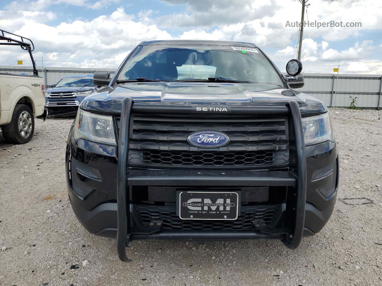 2017 Ford Explorer Police Interceptor Black vin: 1FM5K8ARXHGC14164