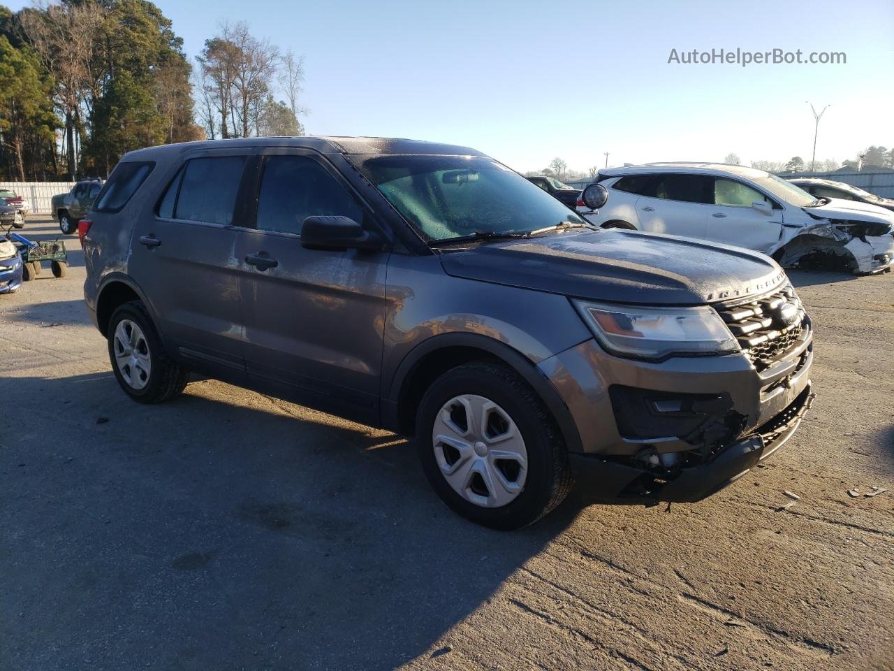 2017 Ford Explorer Police Interceptor Gray vin: 1FM5K8AT1HGC14629