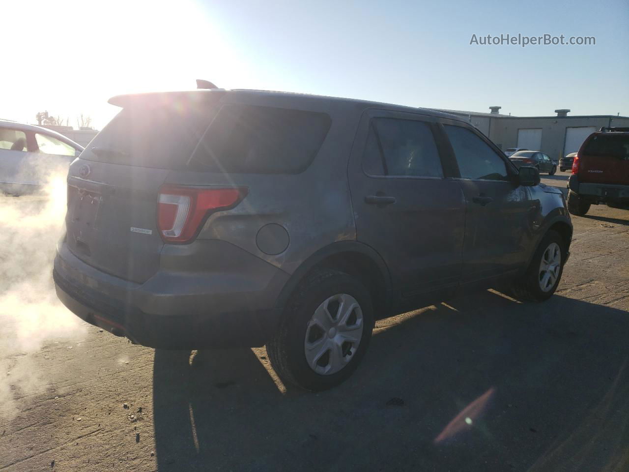 2017 Ford Explorer Police Interceptor Gray vin: 1FM5K8AT1HGC14629