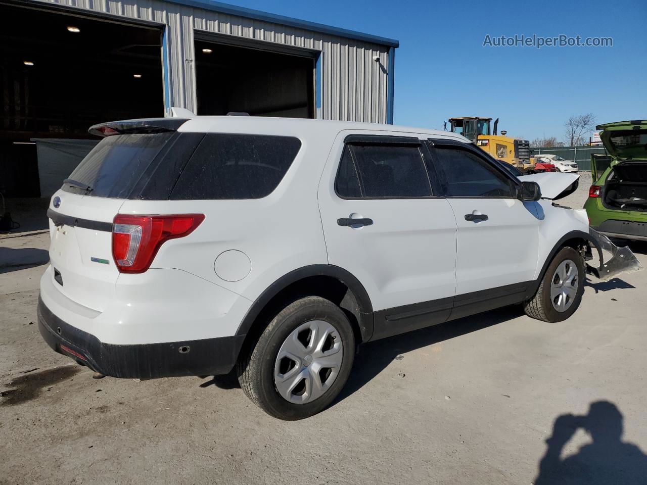 2017 Ford Explorer Police Interceptor White vin: 1FM5K8AT2HGC56579