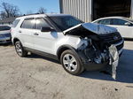 2017 Ford Explorer Police Interceptor White vin: 1FM5K8AT2HGC56579