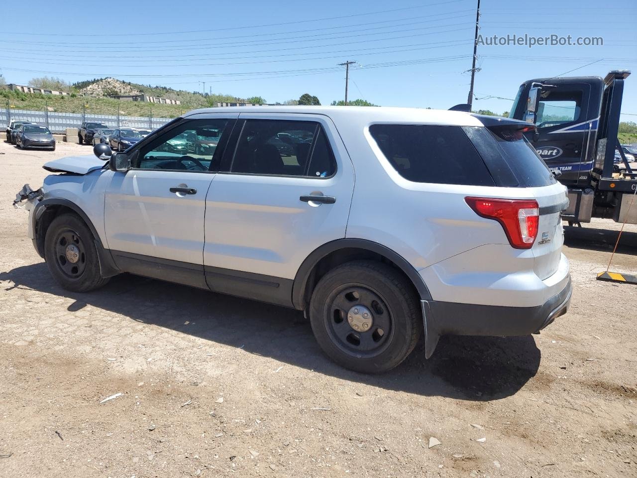 2017 Ford Explorer Police Interceptor Silver vin: 1FM5K8AT9HGC57986