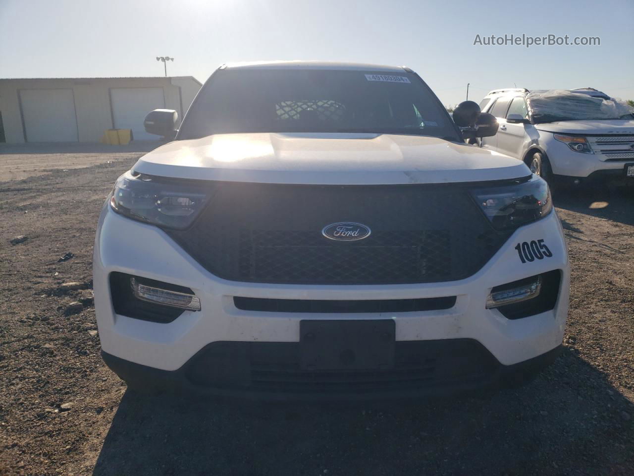 2021 Ford Explorer Police Interceptor White vin: 1FM5K8AW1MNA12065