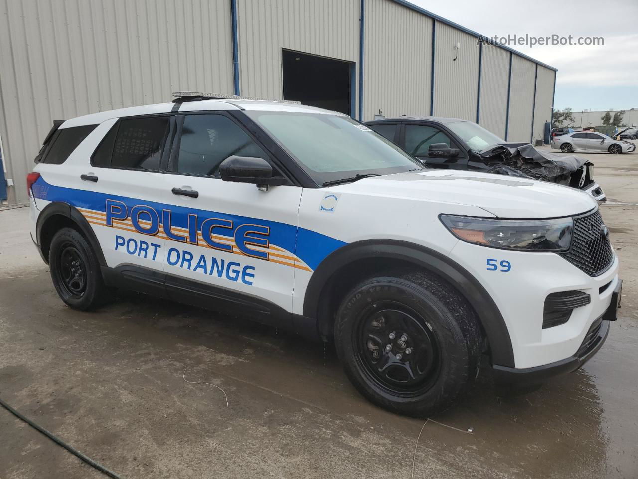 2021 Ford Explorer Police Interceptor Белый vin: 1FM5K8AW3MNA11290