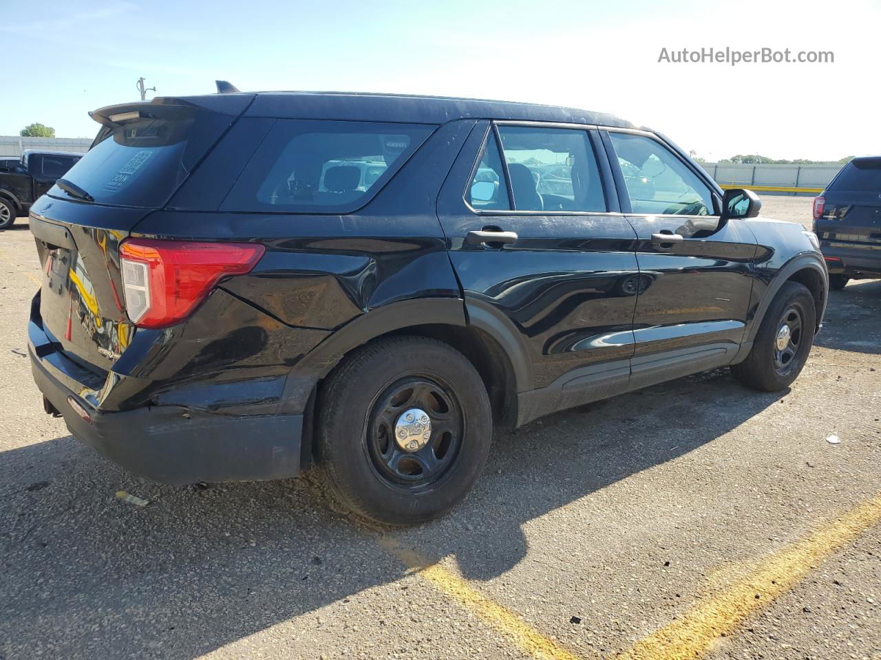 2021 Ford Explorer Police Interceptor Black vin: 1FM5K8AW3MNA14450