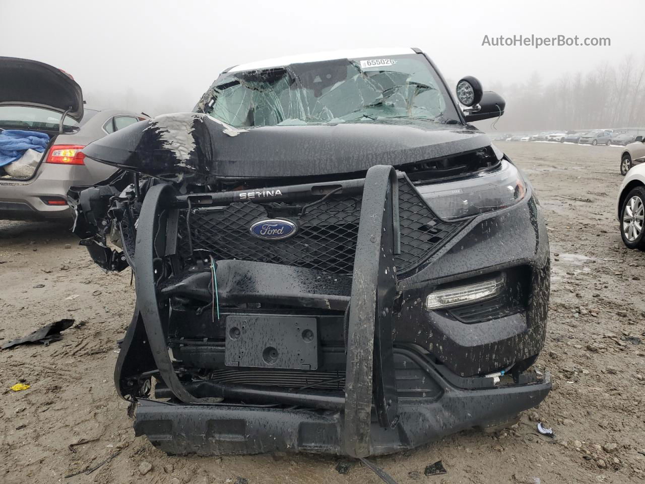 2021 Ford Explorer Police Interceptor Двухцветный vin: 1FM5K8AW4MNA19656