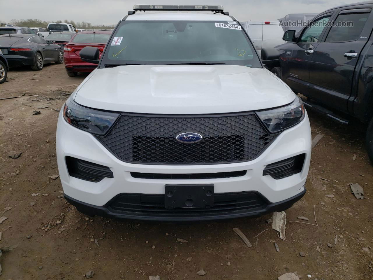 2020 Ford Explorer Police Interceptor White vin: 1FM5K8AW5LGA84194