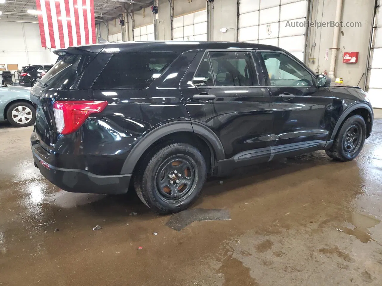 2021 Ford Explorer Police Interceptor Black vin: 1FM5K8AW7MNA07761