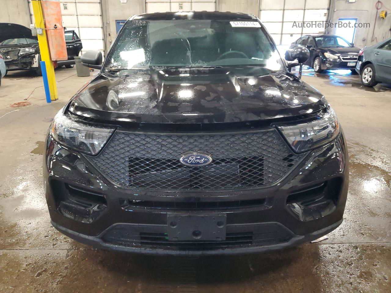 2021 Ford Explorer Police Interceptor Black vin: 1FM5K8AW7MNA07761