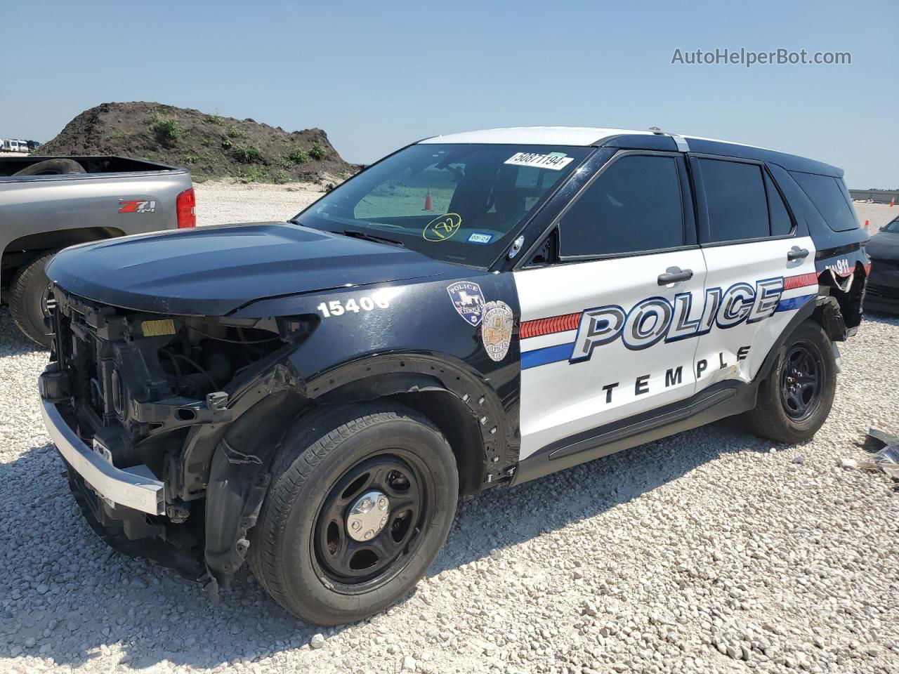 2021 Ford Explorer Police Interceptor Two Tone vin: 1FM5K8AWXMNA07088