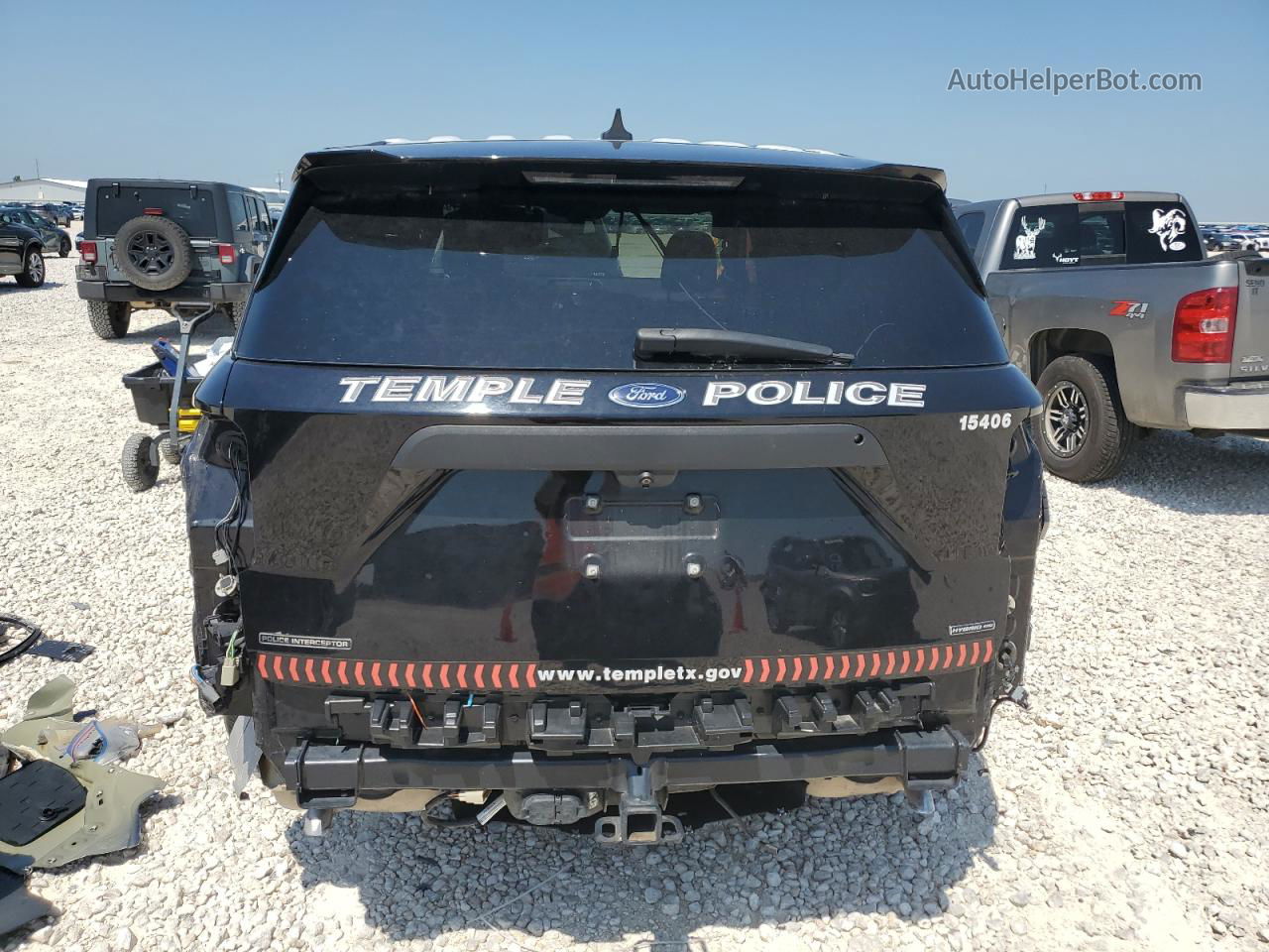 2021 Ford Explorer Police Interceptor Two Tone vin: 1FM5K8AWXMNA07088