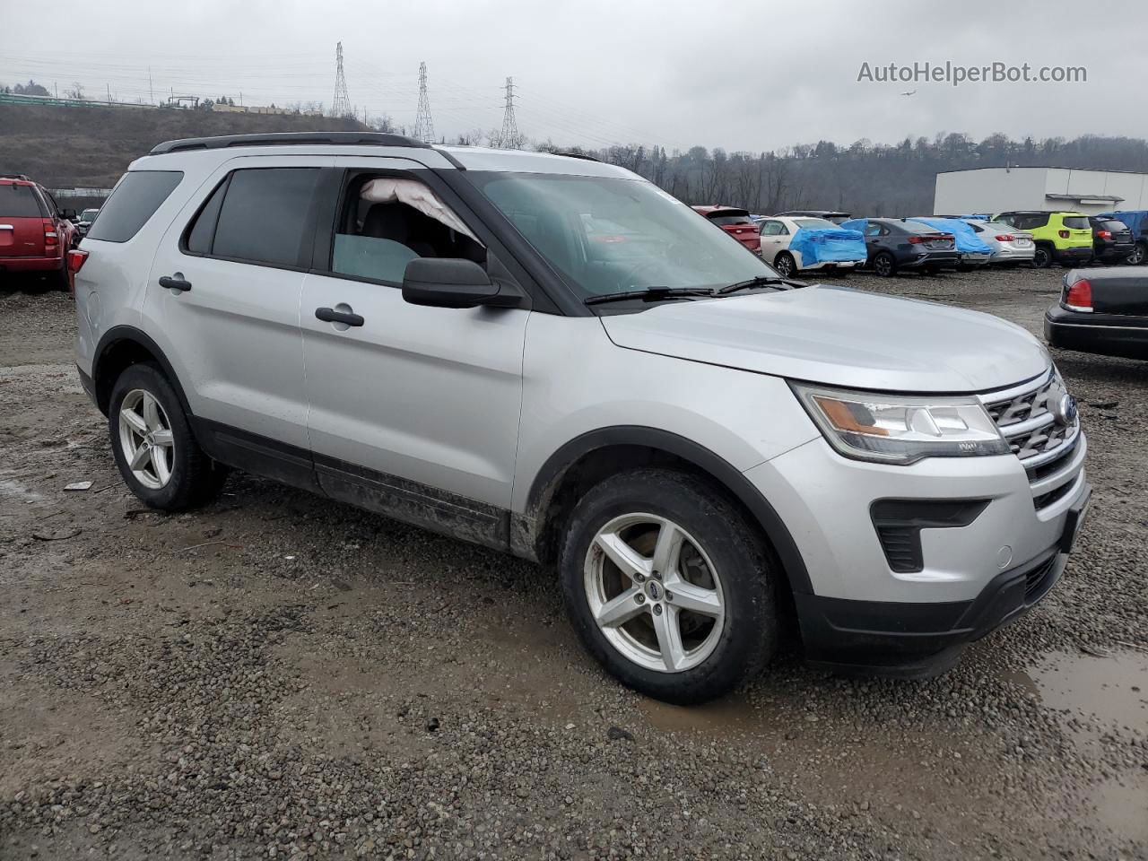 2018 Ford Explorer  Gray vin: 1FM5K8B80JGB98343