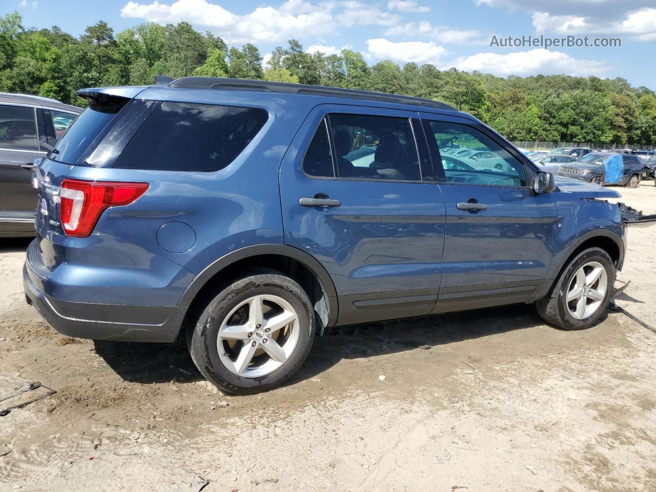 2018 Ford Explorer  Синий vin: 1FM5K8B81JGB28432