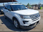 2018 Ford Explorer   White vin: 1FM5K8B81JGB35073