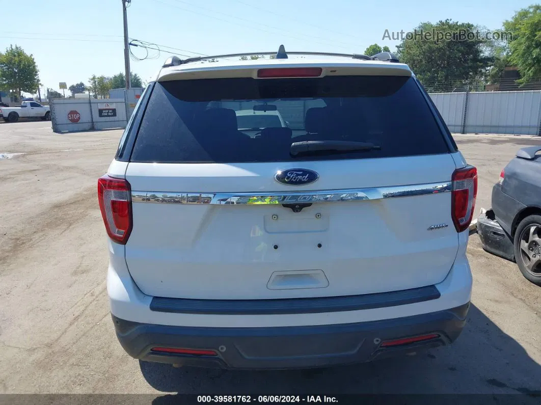 2018 Ford Explorer   White vin: 1FM5K8B81JGB35073