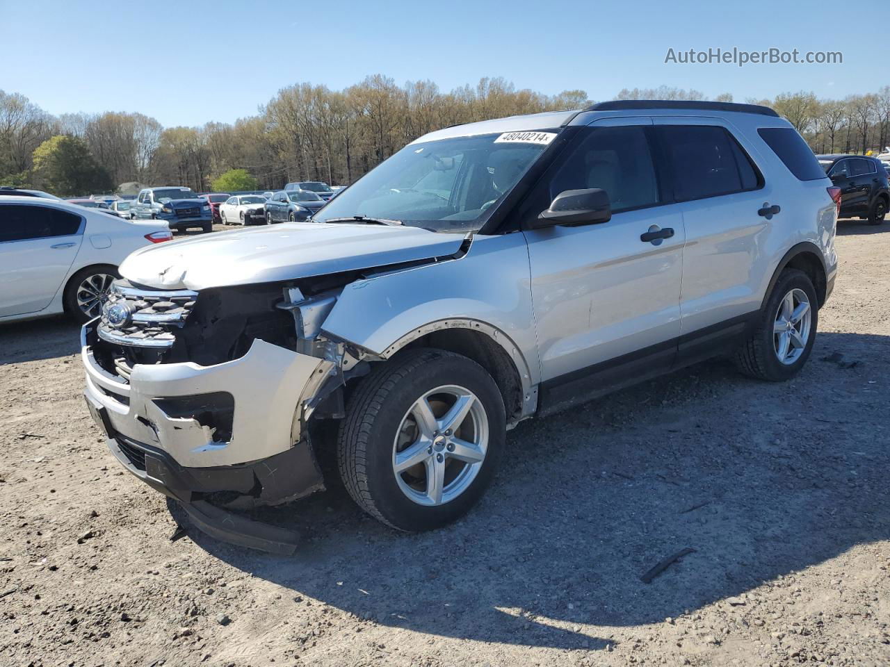 2018 Ford Explorer  Серебряный vin: 1FM5K8B83JGC93544