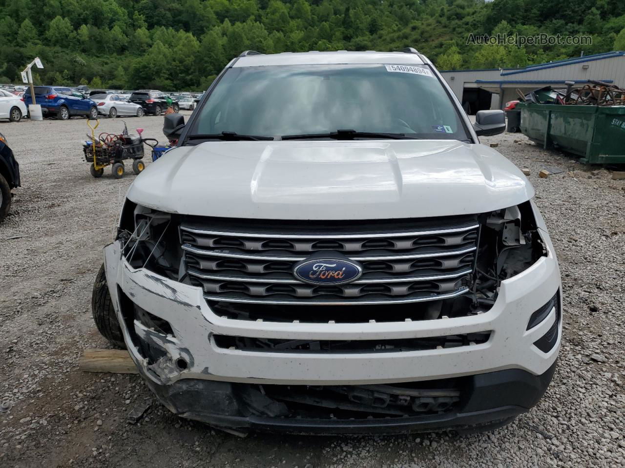 2017 Ford Explorer  White vin: 1FM5K8B85HGB61217