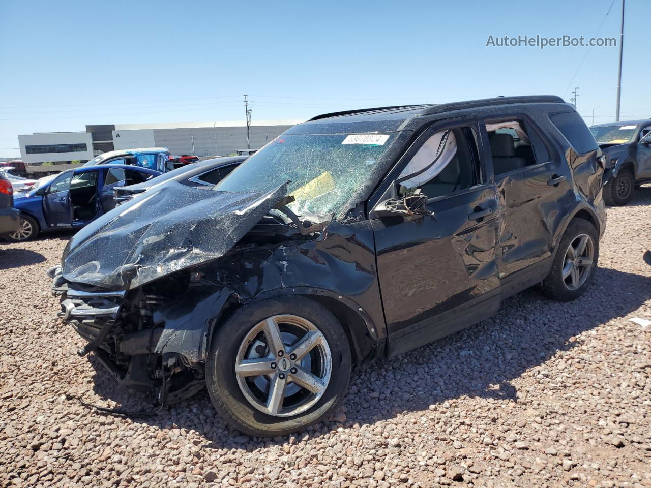 2018 Ford Explorer  Black vin: 1FM5K8B88JGC87190