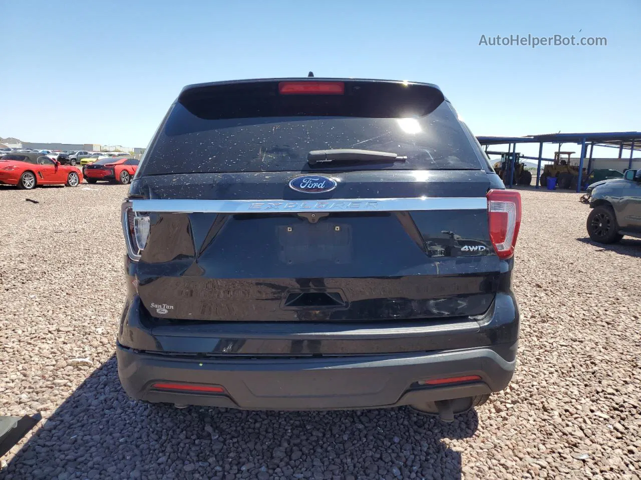 2018 Ford Explorer  Черный vin: 1FM5K8B88JGC87190