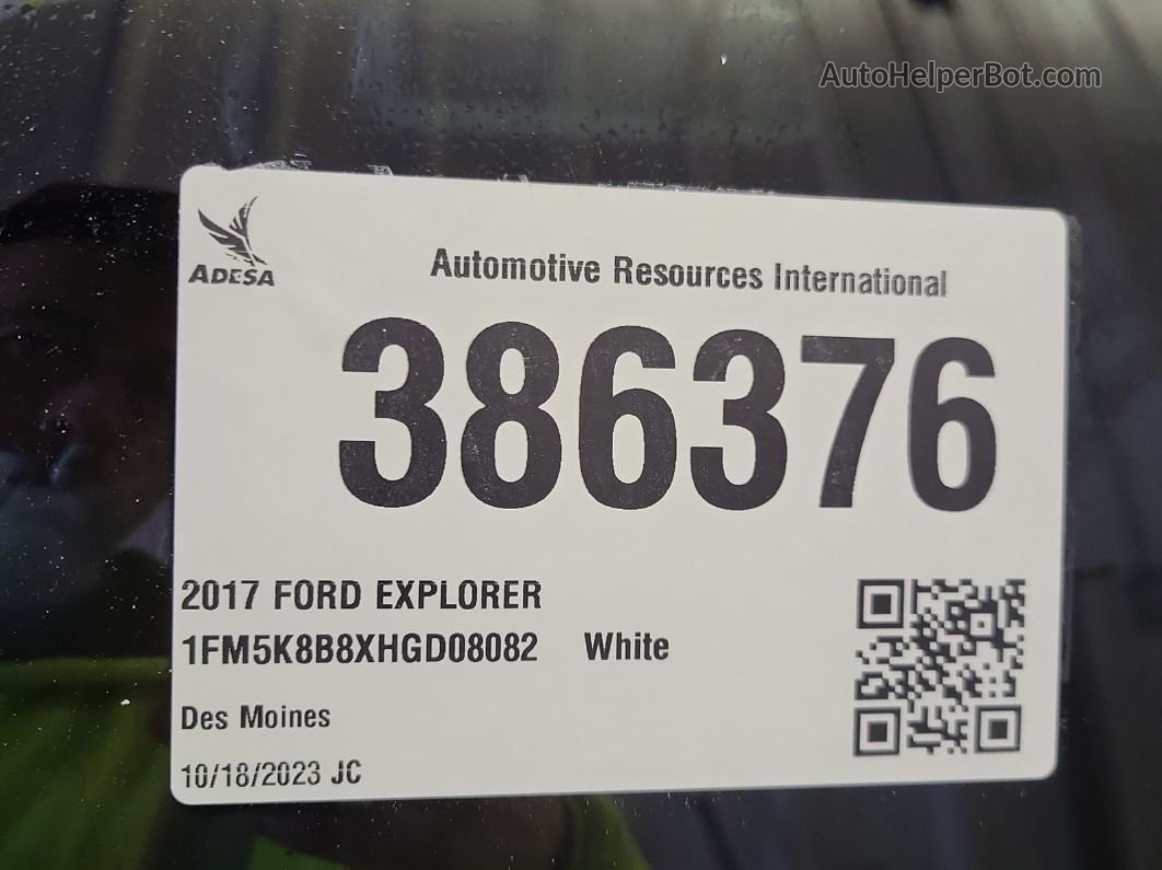 2017 Ford Explorer   vin: 1FM5K8B8XHGD08082