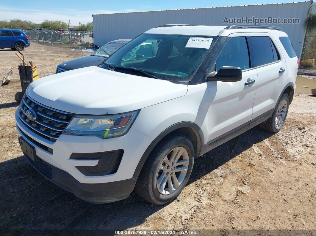 2017 Ford Explorer   White vin: 1FM5K8BH2HGC36701