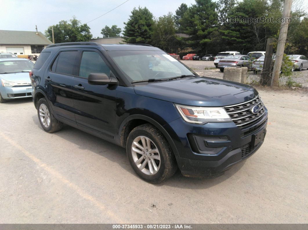 2017 Ford Explorer Синий vin: 1FM5K8BH5HGE00667