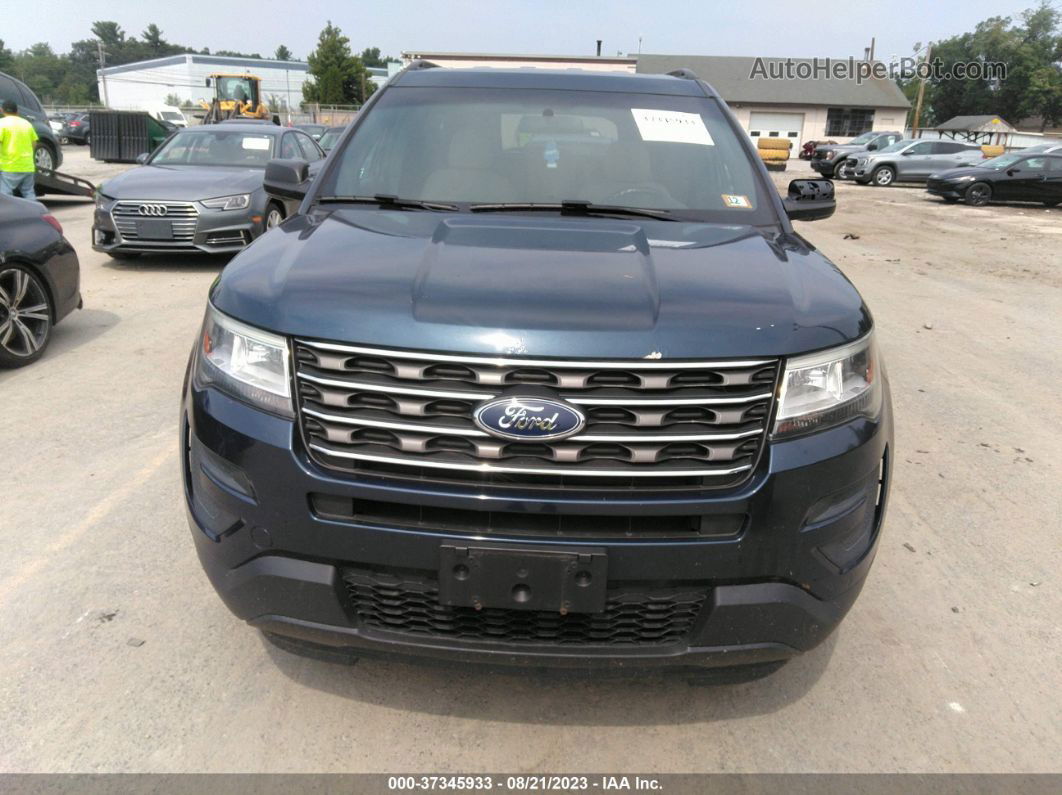 2017 Ford Explorer Синий vin: 1FM5K8BH5HGE00667