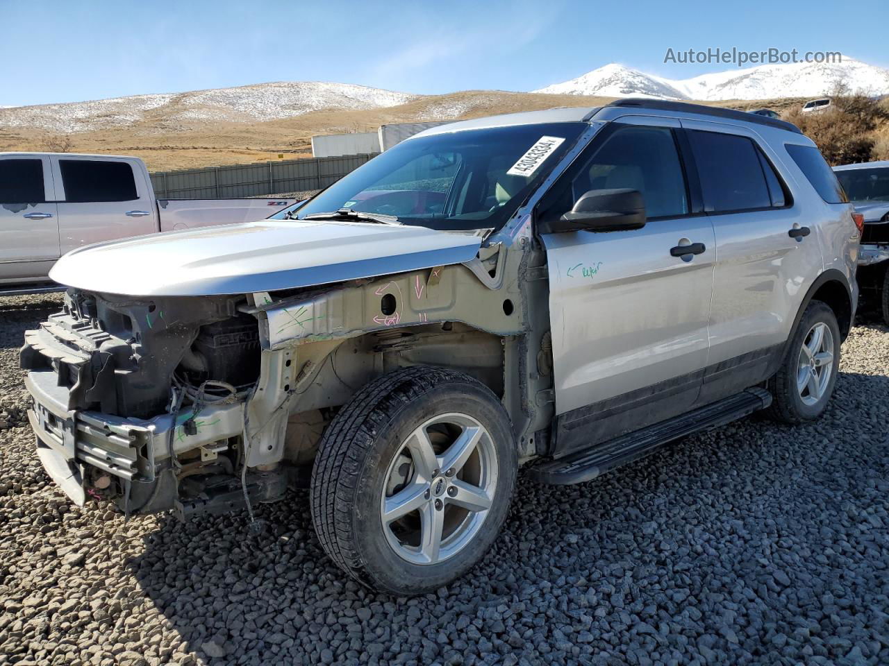 2018 Ford Explorer  Silver vin: 1FM5K8BH7JGB66084