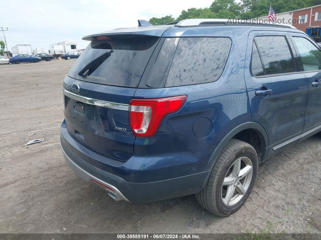 2017 Ford Explorer Xlt Blue vin: 1FM5K8D80HGA05986