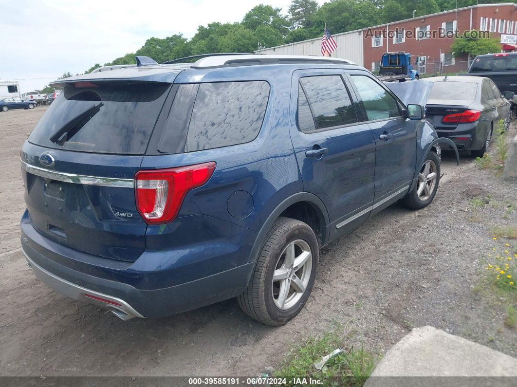 2017 Ford Explorer Xlt Blue vin: 1FM5K8D80HGA05986