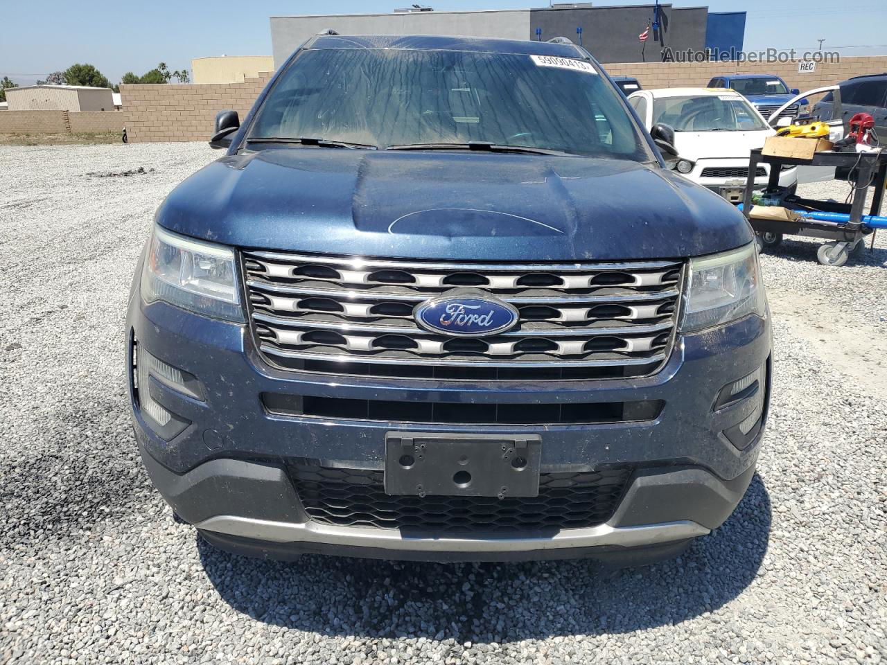 2017 Ford Explorer Xlt Blue vin: 1FM5K8D80HGB38585