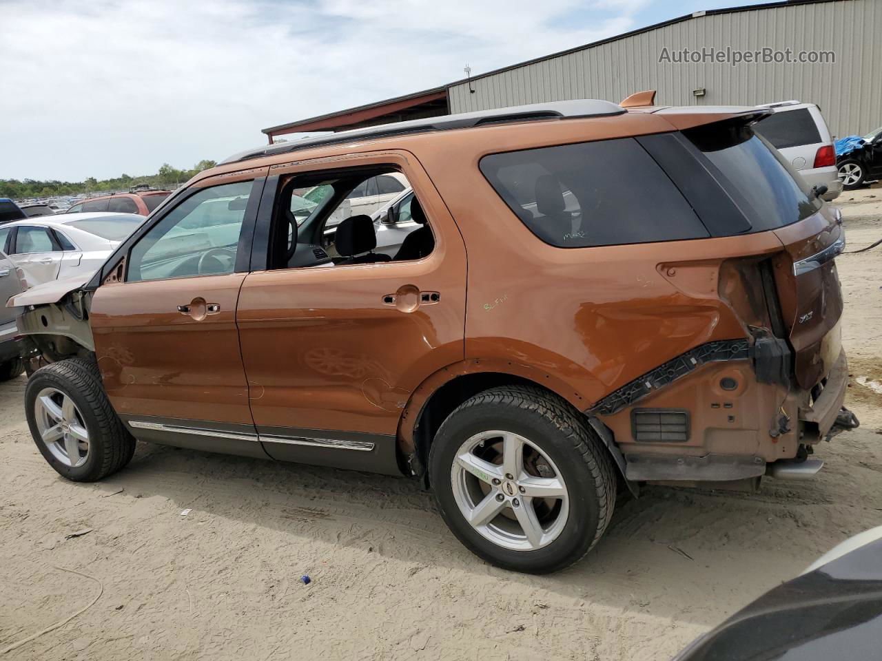 2017 Ford Explorer Xlt Orange vin: 1FM5K8D80HGC77633