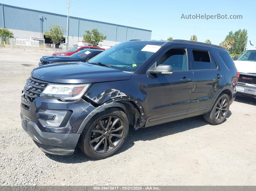 2017 Ford Explorer Xlt Gray vin: 1FM5K8D80HGD17337