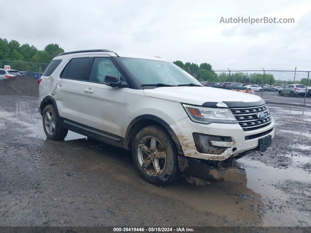 2017 Ford Explorer Xlt White vin: 1FM5K8D80HGE32004