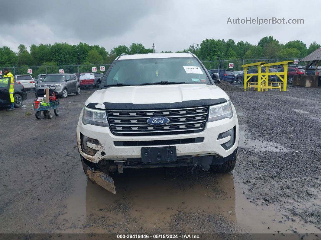 2017 Ford Explorer Xlt White vin: 1FM5K8D80HGE32004