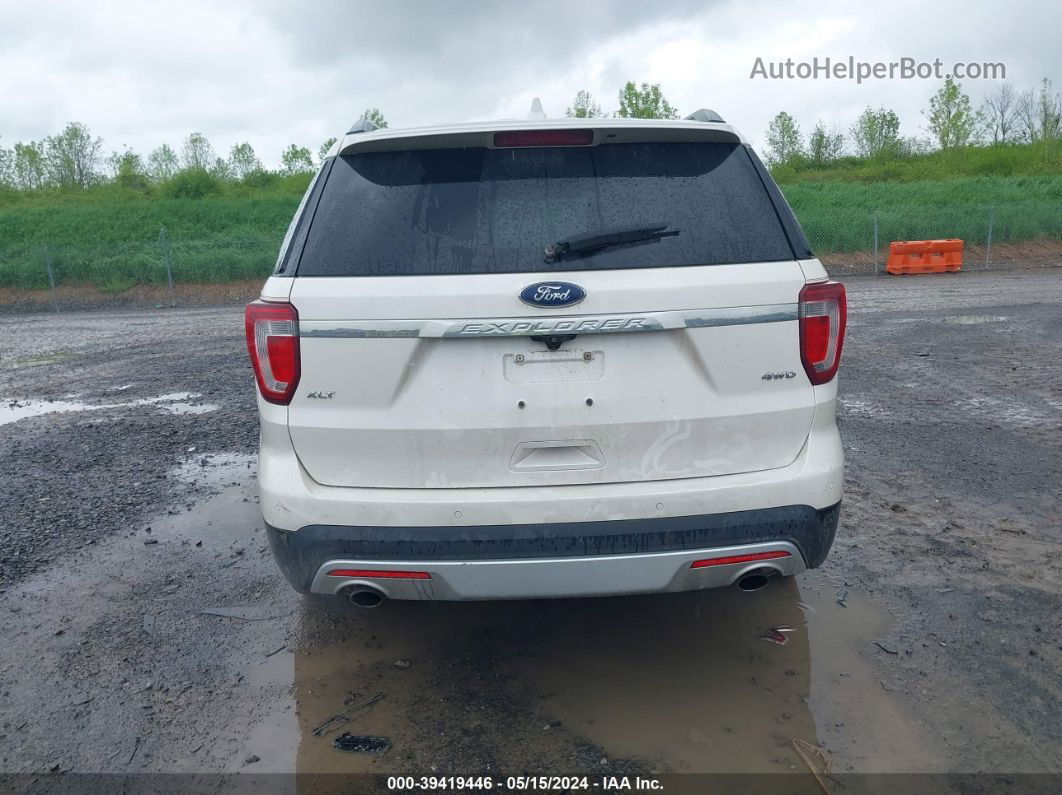 2017 Ford Explorer Xlt White vin: 1FM5K8D80HGE32004