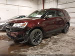 2018 Ford Explorer Xlt Maroon vin: 1FM5K8D80JGA39397