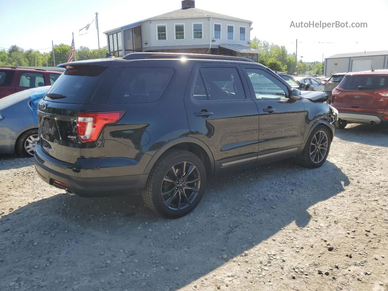 2018 Ford Explorer Xlt Black vin: 1FM5K8D80JGB02028