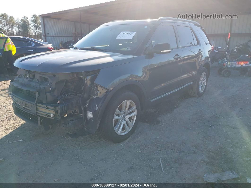 2018 Ford Explorer Xlt Gray vin: 1FM5K8D80JGB25809