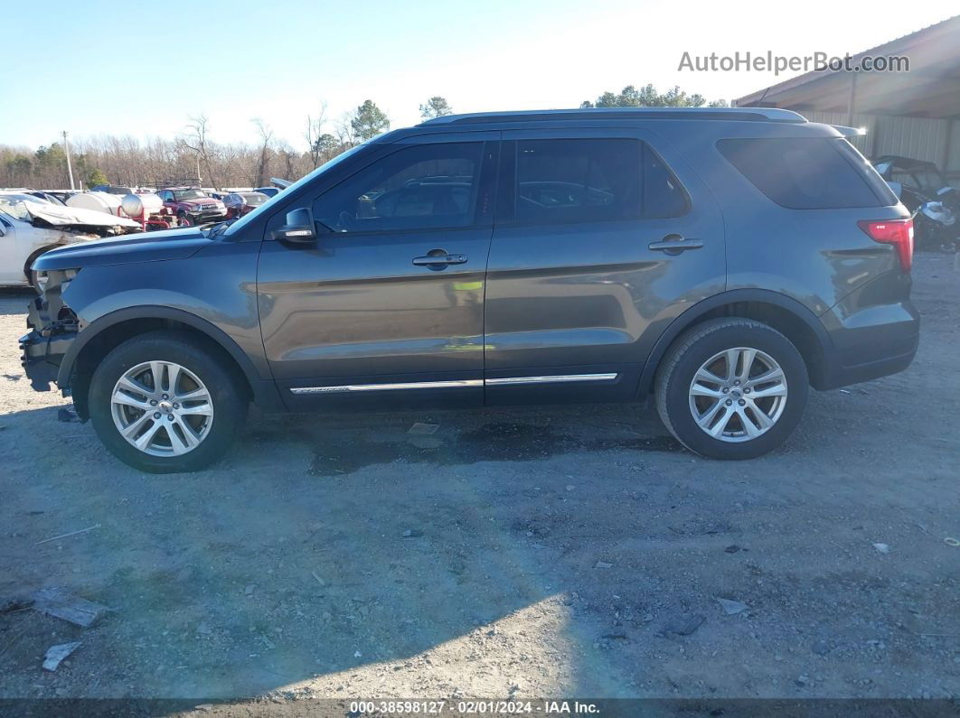 2018 Ford Explorer Xlt Gray vin: 1FM5K8D80JGB25809