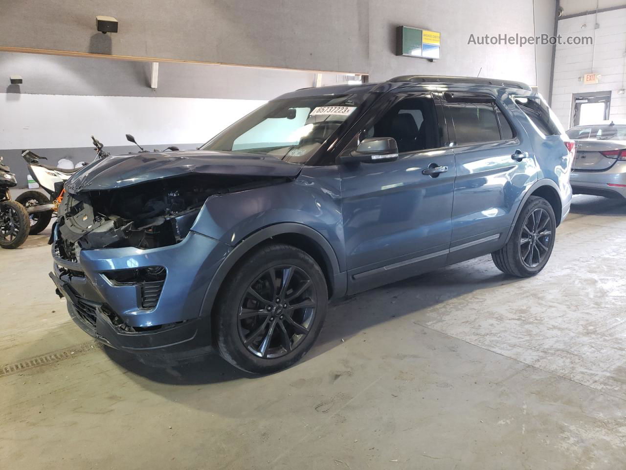 2018 Ford Explorer Xlt Синий vin: 1FM5K8D80JGC23660