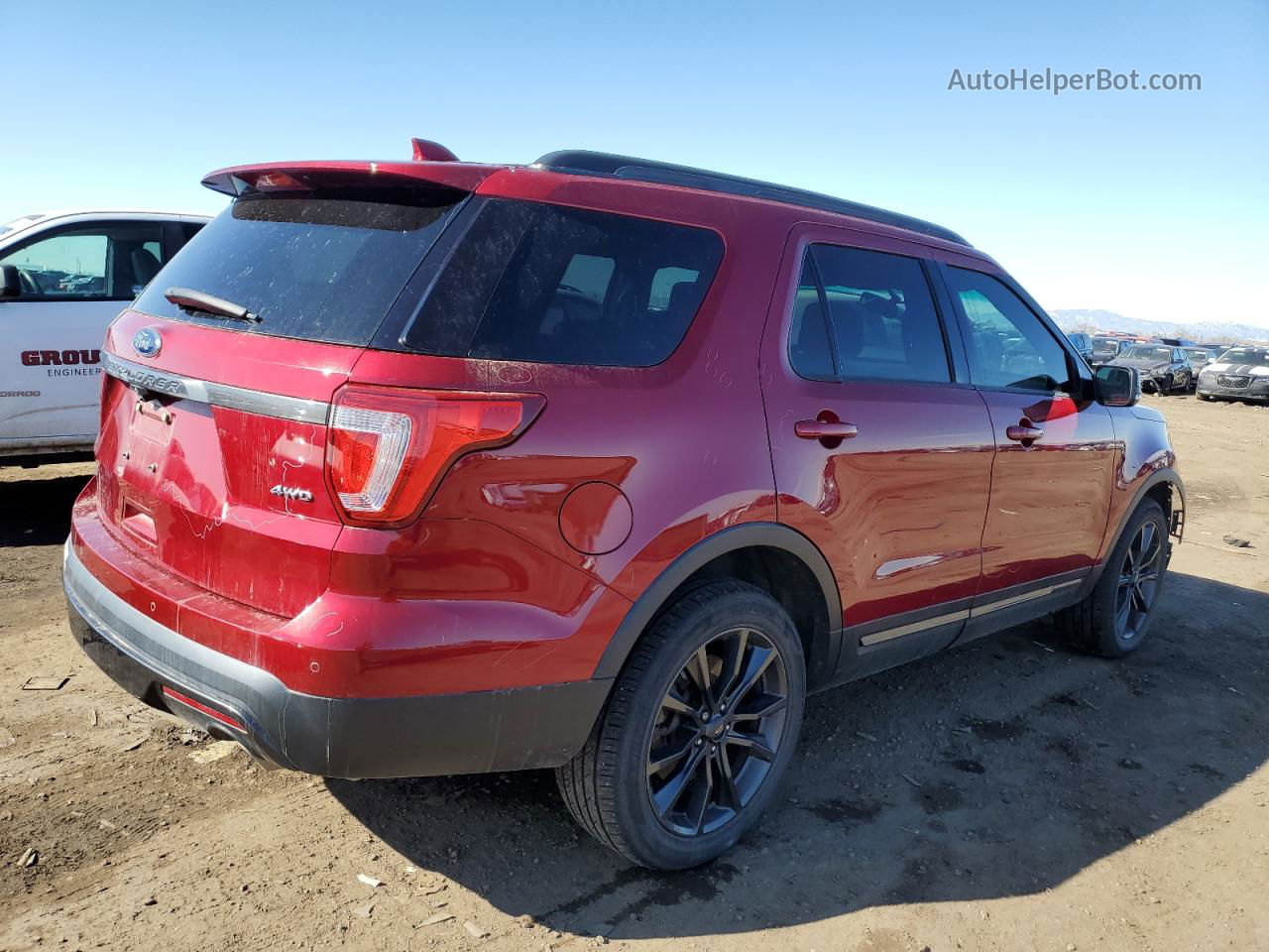 2017 Ford Explorer Xlt Red vin: 1FM5K8D81HGA33702