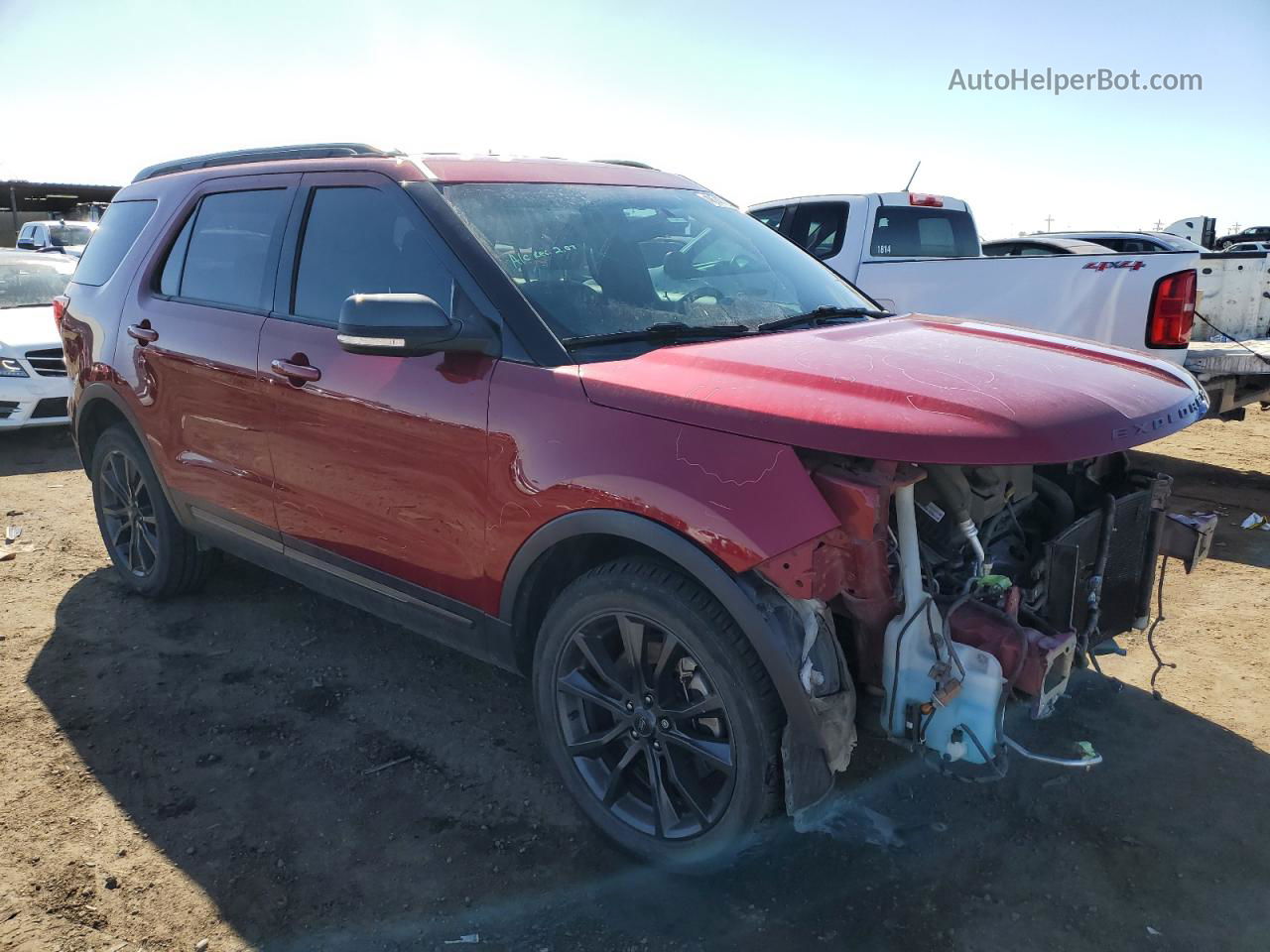 2017 Ford Explorer Xlt Red vin: 1FM5K8D81HGA33702