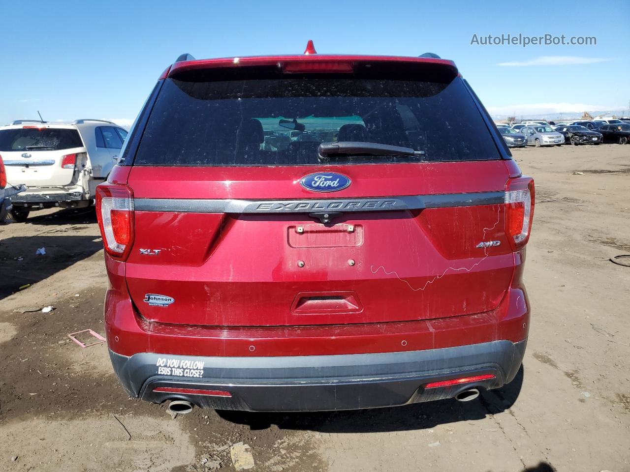 2017 Ford Explorer Xlt Red vin: 1FM5K8D81HGA33702