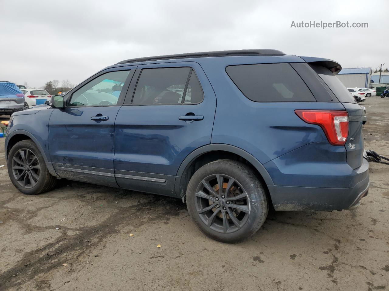 2017 Ford Explorer Xlt Blue vin: 1FM5K8D81HGA55649